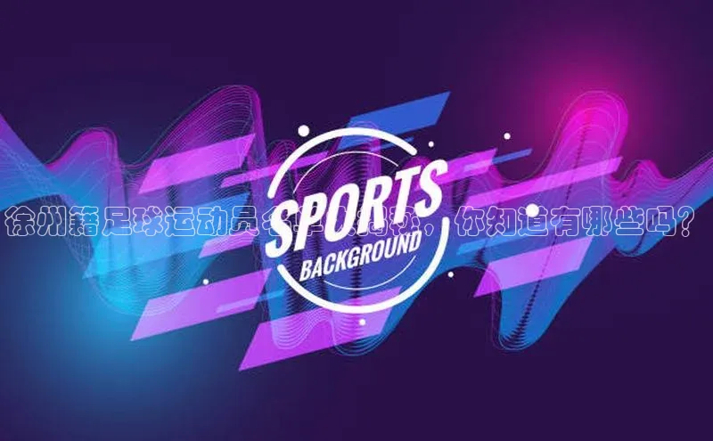 辉达平台网页版入口引力传媒徐州籍足球运动员名单大揭秘，你知道有哪些吗？